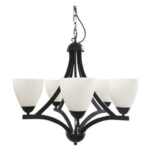 Orford Opal Glass 5-Light Pendant
